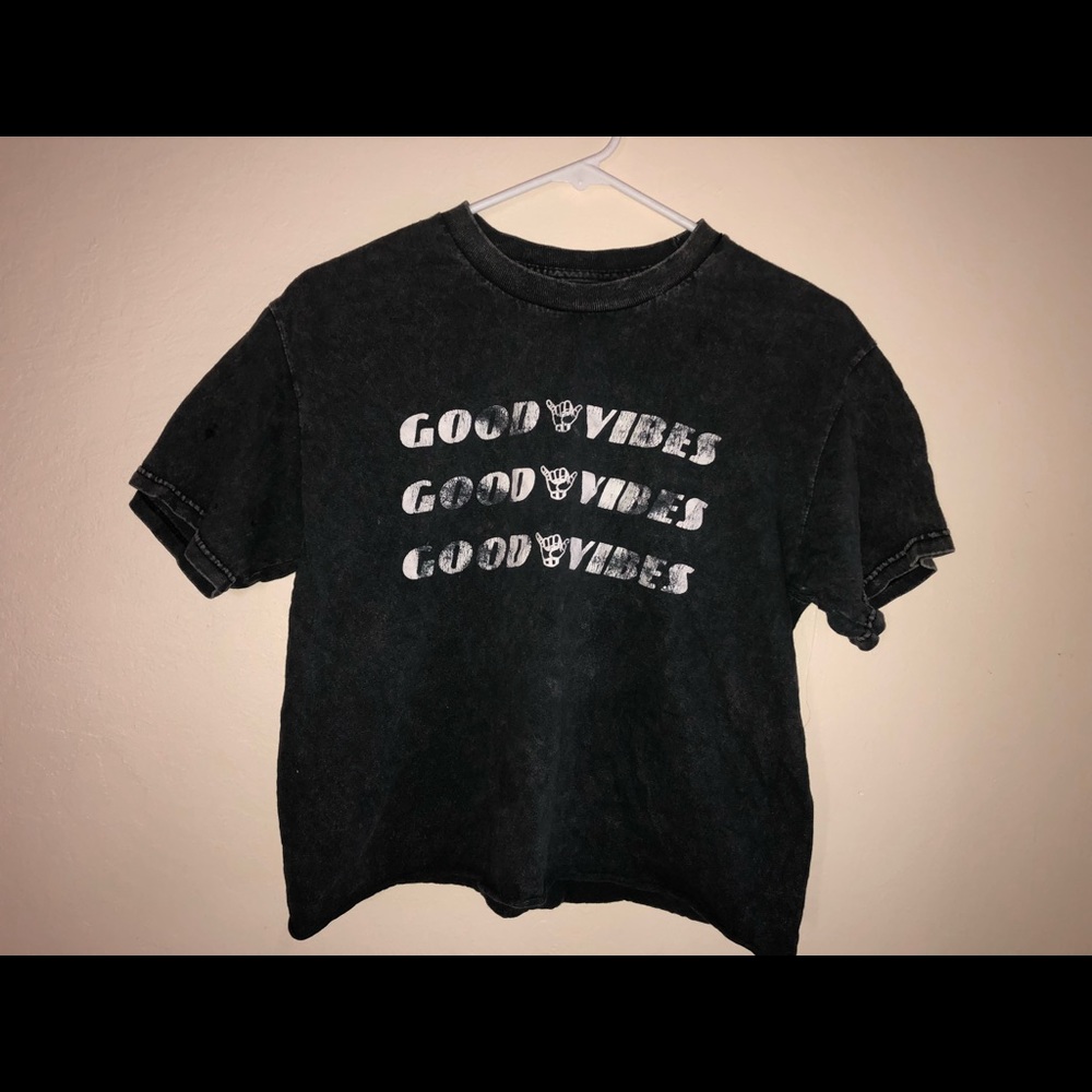 Pacsun good vibes crop top